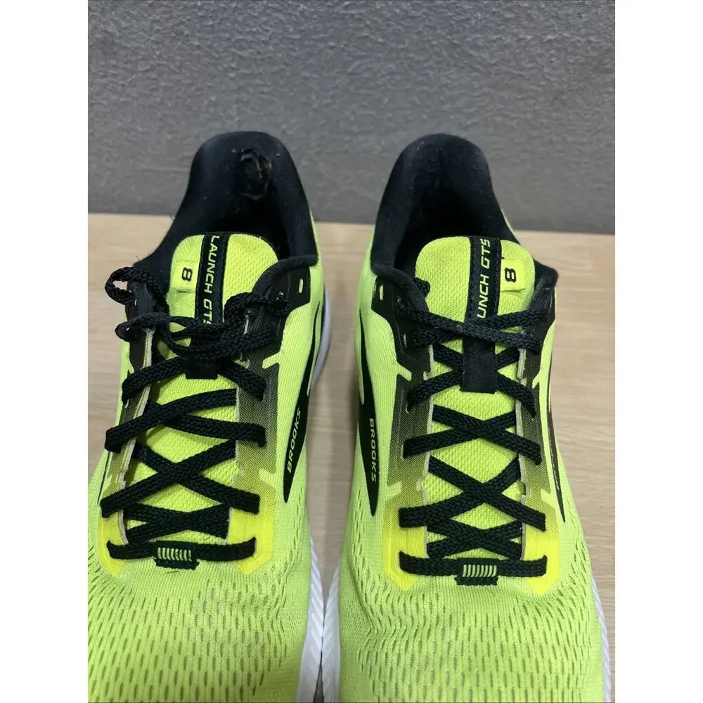 Brooks‎ Launch 8 Running Shoes Lightweight Cushion Athletic Neon Yellow Size 10